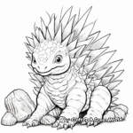 Stegosaurus Hatchling Coloring Pages: Newly Born Adventure 4