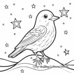 Stellar Starling Coloring Pages 4