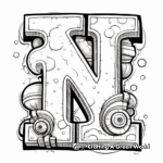 Stenciled Style Alphabet Coloring Pages 4