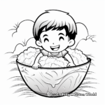 Sticky Rice in a Bowl Coloring Pages 3