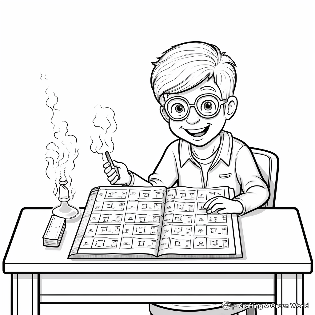 Stimulating Periodic Table Coloring Pages 1