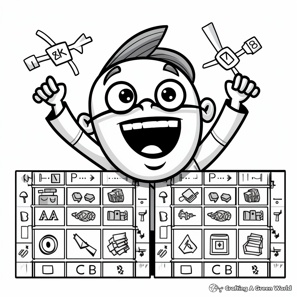 Stimulating Periodic Table Coloring Pages 4