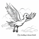 Stork Delivering Baby Coloring Pages 1
