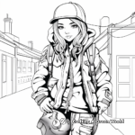 Street Fashion Inspired Graffiti Coloring Pages 2