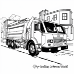 Street Sweeper: A Different Type of Garbage Truck Coloring Pages 2