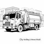 Street Sweeper: A Different Type of Garbage Truck Coloring Pages 3