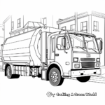 Street Sweeper: A Different Type of Garbage Truck Coloring Pages 4