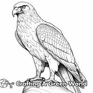 Hawk Coloring Pages - Free &amp; Printable!