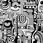 Stunning Abstract Patterns Coloring Pages for Adults 1
