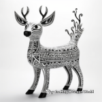 Stunning Alebrije Deer Coloring Sheets 1