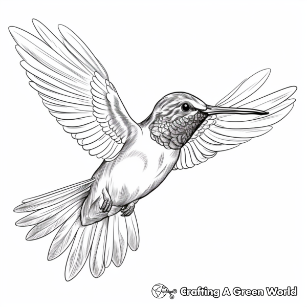 Realistic Hummingbird Coloring Pages - Free & Printable!