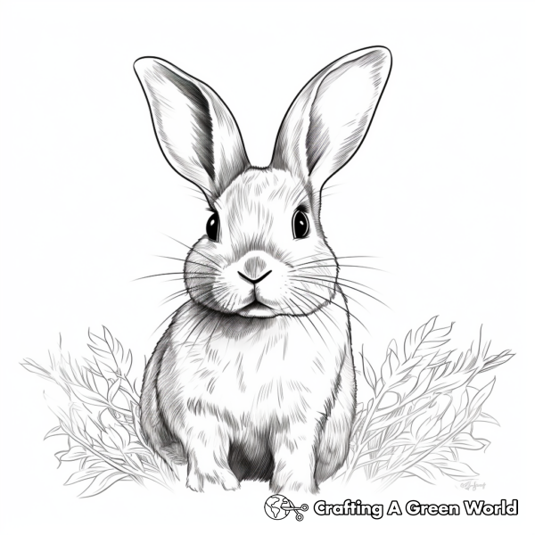 Bunny Coloring Pages For Adults - Free & Printable!