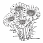 Stunning Chrysanthemum Fall Flowers Coloring Pages 4