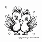 Stunning Dove 'I Love You' Coloring Pages 3
