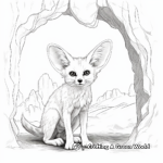 Stunning Fennec Fox Coloring Pages 1