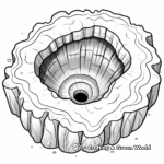 Stunning Geode Outline Coloring Pages 1