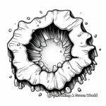 Stunning Geode Outline Coloring Pages 2
