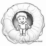 Stunning Geode Outline Coloring Pages 3