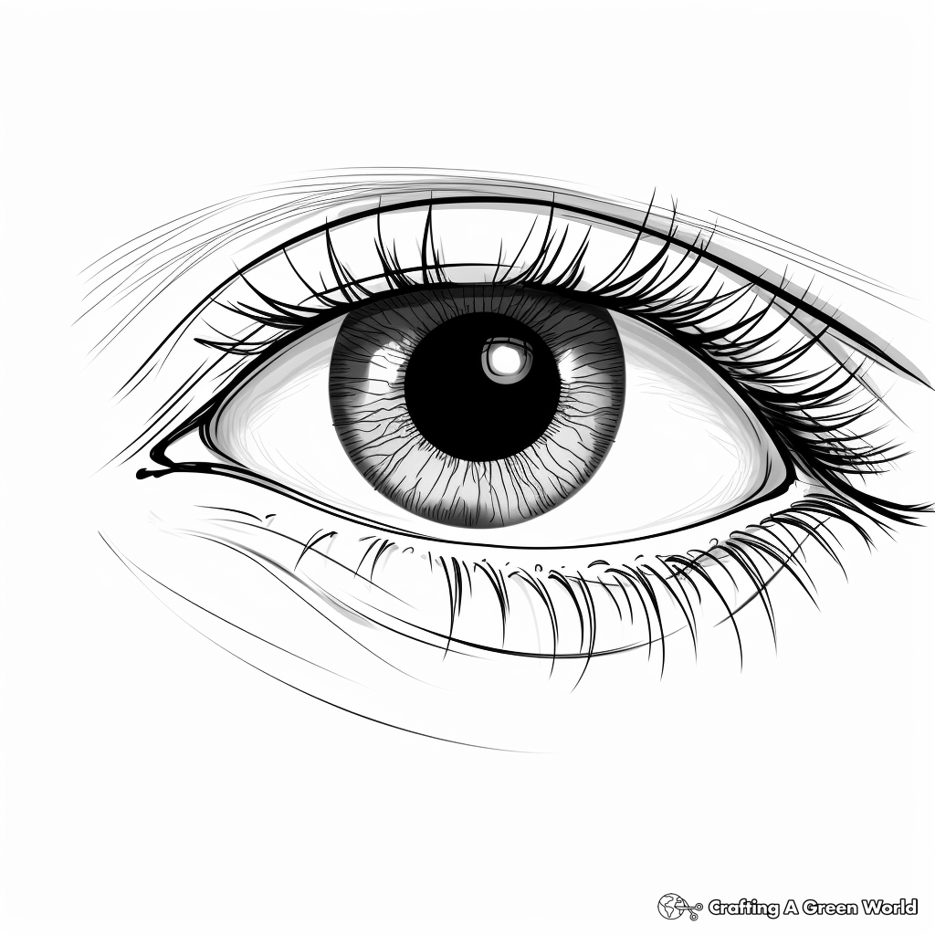 Eye Coloring Sheet For Kids Eye Coloring Sheet For Kids