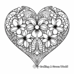 Stunning Heart-Shaped Mandala Coloring Pages 1
