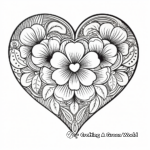 Stunning Heart-Shaped Mandala Coloring Pages 3