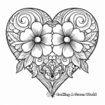 Stunning Heart-Shaped Mandala Coloring Pages 4