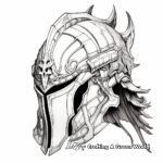 Stunning Helmet of Salvation Coloring Pages 3