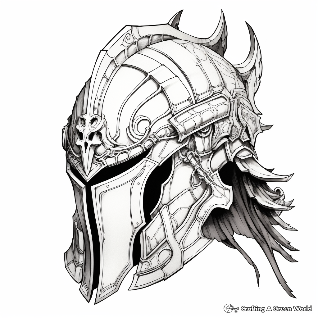 Stunning Helmet of Salvation Coloring Pages 3