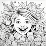 Stunning 'Joy' Fruit of the Spirit Coloring Pages for Creatives 1