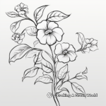 Stunning Lilac Vine Coloring Pages 1