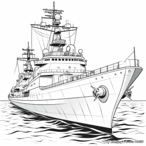 Stunning Missile Cruiser Coloring Pages 1