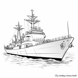 Stunning Missile Cruiser Coloring Pages 2