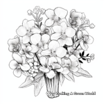 Stunning Orchid Bouquet Coloring Pages 2