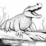 Stunning Realistic Sarcosuchus Coloring Pages 2