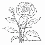 Stunning Rose Plant Coloring Pages for All Ages 1