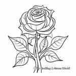 Stunning Rose Plant Coloring Pages for All Ages 4