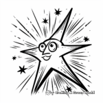 Stunning Shooting Star Coloring Pages 4