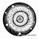 Stunning Spiral Galaxy Coloring Pages 4