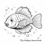 Stunning Spotted Sunfish Printable Coloring Pages 1