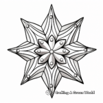 Stunning Star-Shaped Ornament Coloring Pages 2