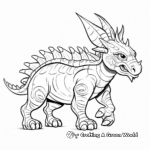 Stunning Styracosaurus Scene for Advanced Colorists 2