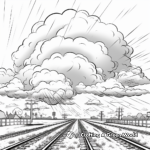 Stunning Supercell Thunderstorm Coloring Pages 3