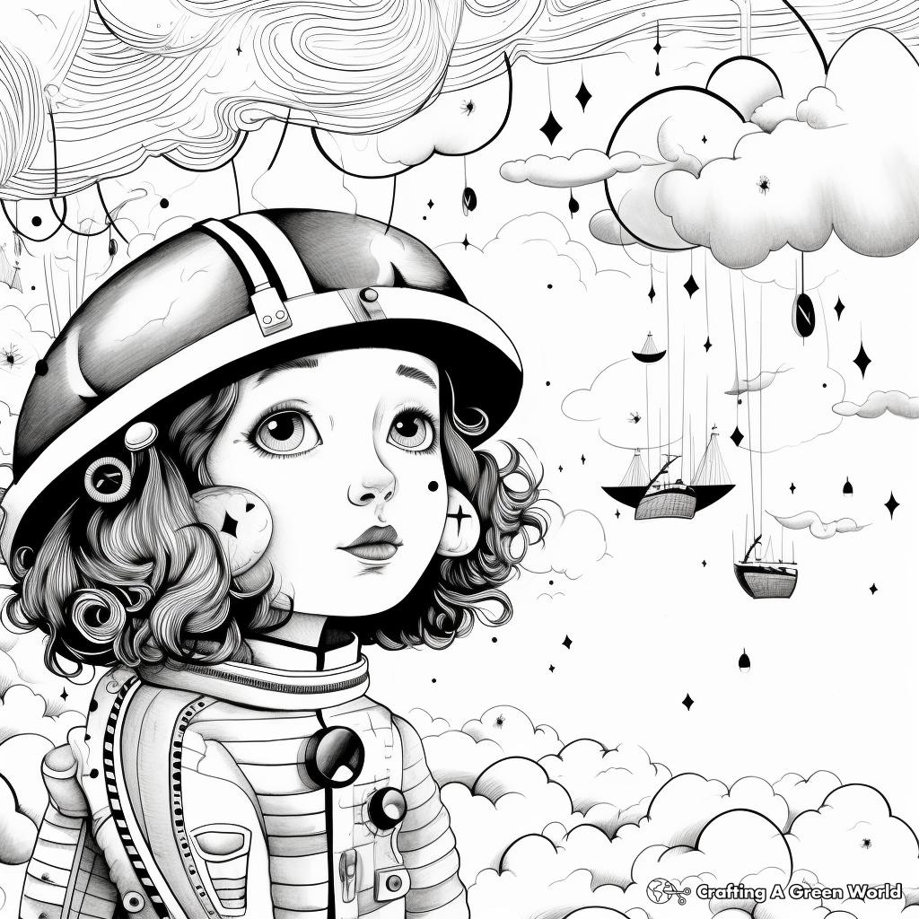 Stunning Surrealism Digital Art Coloring Pages 3