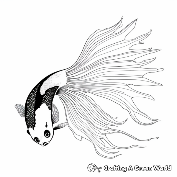 Betta Fish Coloring Pages - Free &amp; Printable!