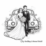 Stunning Wedding Car Decoration Coloring Pages 3