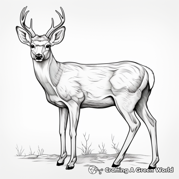 Mule Deer Coloring Pages - Free & Printable!