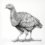 Stunning Wild Turkey Coloring Pages 3