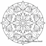 Stunning Winter Solstice Mandala Coloring Pages 1
