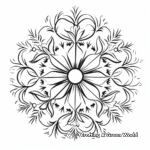 Stunning Winter Solstice Mandala Coloring Pages 4