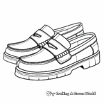 Stylish Loafer Coloring Sheets for Teens 2